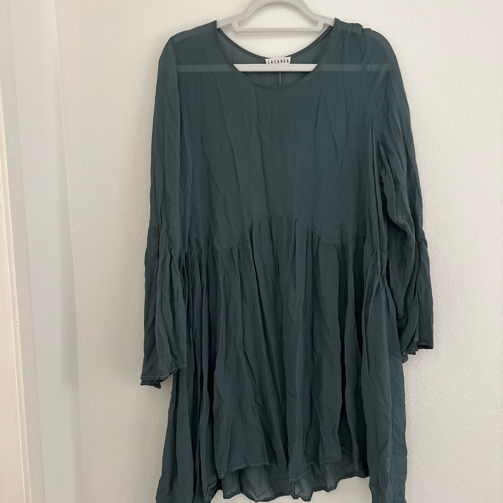 Blue tunic dress L